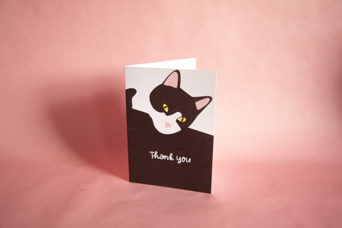 Say Thank you with a lovely cat