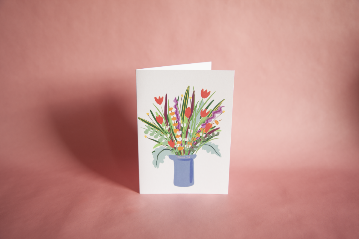 Thank You Flowers Greeting Card for you